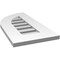 Ekena Millwork Quarter Round Top Left Surface Mount PVC Gable Vent w/ 3-1/2"W x 1"P Standard Frame, 12"W x 24"H GVPQL12X2401SF - alternate 4